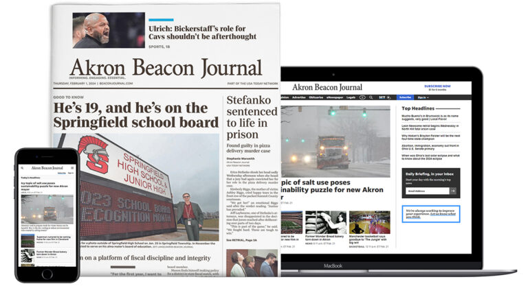 Akron Beacon Journal Subscriptions Home Delivery Subscriber Services